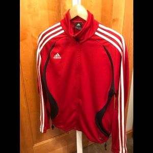 Adidas full zipper sz M track jacket